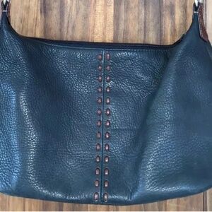 Fossil Purse Womens Medium Full Zip Shoulder Strap Pebbled Green Leather Bag